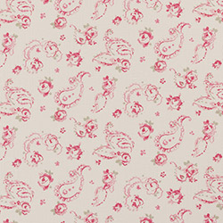 Clarke & Clarke Evelina Raspberry