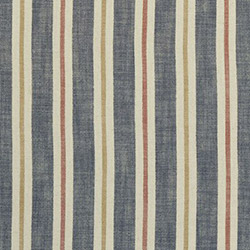 Clarke & Clarke Sackville Stripe Midnight/Spice