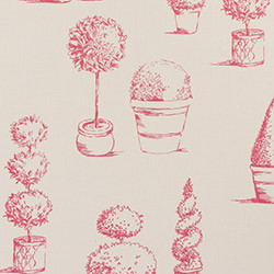 Clarke & Clarke Topiary Raspberry