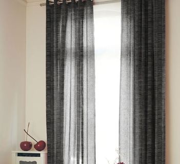 Tissu Optik Faux Uni Delta Noir
