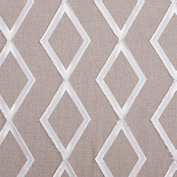 Tissu Origins Losange Blanc/Lin