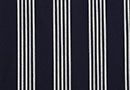 Tissu Pearl Bay Fine Rayure Blanc Bleu Marine