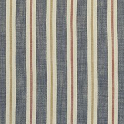 Clarke & Clarke Sackville Stripe Midnight/Spice