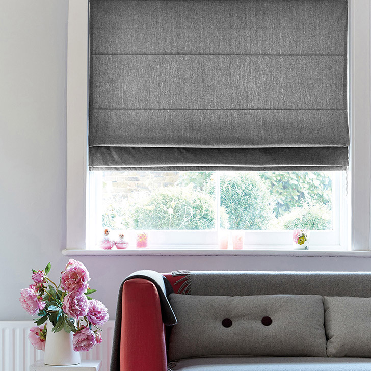 Grey cheap roman blinds