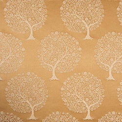 Tissu Opale Arbre Jacquard Or