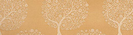 Tissu Opale Arbre Jacquard Or
