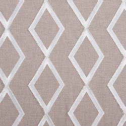 Tissu Origins Losange Blanc Lin