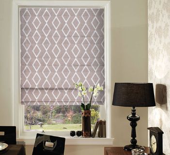 Tissu Origins Losange Blanc Lin