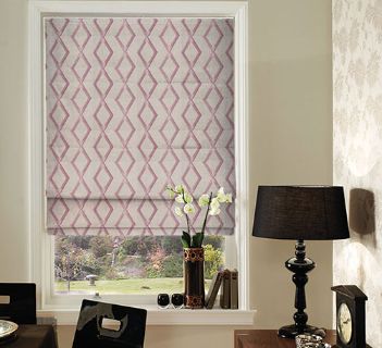 Tissu Origins Losange Parme