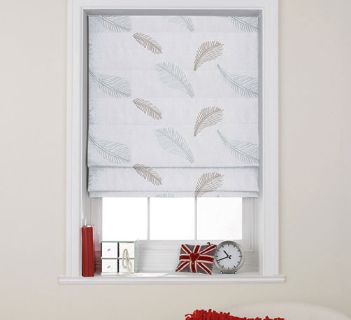 Tissu Origins Plume Aqua