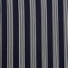 Tissu Pearl Bay Fine Rayure Blanc Bleu Marine